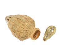 Garneck Hand-woven Bamboo Cricket Cage Small Pet Habitat Insect Enclosure Breeding Pet Crickets Butterfly House