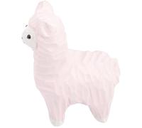 Garneck Handcrafted Wooden Alpaca Statue Decorative Woodcarving Ornament for Home Office Portable Lightweight Alpaca Figurine Gift for Living Bedroom Study Yoga Space