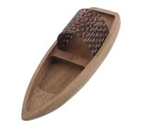Garneck Handcrafted Wooden Canoe Model for Display, Rustic Elegant Style Small Wooden Boat Decoration, Collector’s Treasure for Living Space or Tabletop Nautical Decor