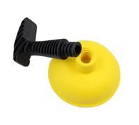 Garneck Handheld Sink Plunger for Kitchen Sink Drain Unblocking Powerful Yellow TPR Plunger Removes Blockages for Public Places and Hotel Bathroom Cleaning