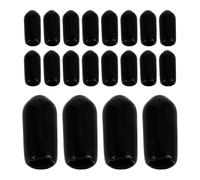 Garneck Headband End Caps Providing Comfortable Protection 100pcs Pvc Black Sturdy Plastic Replacement Tips for Hairbands and Hair Hoops for DIY Hair Accessory Making at Home