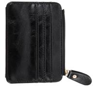 Garneck Heart Stitch Pattern Small Wallet Coin Purse Women’s Multi-Card Holder Black Compact Change Purse for Everyday Use and Travel