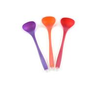 Garneck Heat Resistant Silicone Soup Ladle Non Stick One Cooking Spoon for Kitchen Utensils Red Serving Tool for Mixing and Cooking