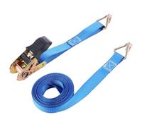 Garneck Heavy Duty Cargo Fastening Belt with Reinforced Metal Hook Quick Release Luggage Binder Strap for Car Motorcycle Trailer Portable Ratchet Tie Down for Secure Load Binding