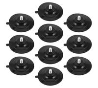 Garneck Heavy Duty Suction Cups and Reusable Plastic and Metal Hooks with M5 Screw 10pcs Strong Adhesion for Large Plastic Glass and Car Windows for Kitchen and Bathroom Use