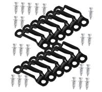 Garneck Hidden Steel Fasteners for Wardrobe Installation Thickened Invisible Screw Connectors with Sliding Lock Mechanism Cabinet Shelf Support for Heavy Furniture Assembly
