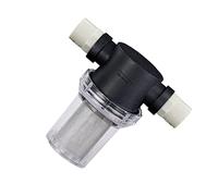 Garneck High Pressure Water Filter with Mesh Permanent Screen and PVC Connector for Washing Machines Pressure Washers and Garden Hose Protection Black Inline Filter