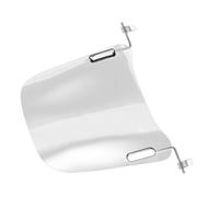Garneck High-strength Clear Motorcycle Windscreen Windshield Replacement Iron Material Transparent Elongated Design for Maximum Weather Protection Motorbikes and Scooters