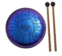 Garneck Hollow Steel Tongue Drum Kit Practical Hand Drum for Adult Boys and Girls Playing Creative Musical Instrument Ethereal Sound for Percussion Beginners Lightweight Steel Construction