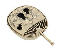 Garneck Housewarming Holder Mini Incense Burner with Lid Brass Aromatherapy Burner for Home Decor