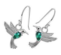 Garneck Hummingbird Earrings Zircon Stones Fashion Dangle Earrings for Moms and Daughters Statement Jewelry for Women for Birthdays and Special Occasions