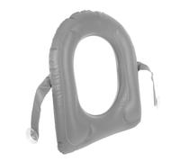 Garneck Inflatable Raised Toilet Seat Cushion PVC Soft Support with Suction Cups and Storage Bag for Seniors Adults Disabled Portable Comfortable Commode Booster Pad