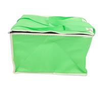 Garneck Insulated Thermal Food Bag Handle 10-inch Thickened Reusable Cooler Lunch Storage Bag for Takeout Pizza Cake Seafood Drinks Green