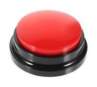 Garneck Interactive Dog Button for Pet Training for Training and Communication, Plastic Recording Button with Red Colour and 2 X Aaa Batteries and Attracting Dog's Attention at Home