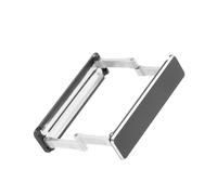 Garneck Invisible Phone Holder Foldable Mobile Phone Bracket, Aluminium Alloy, Portable Hands-free Support, Black, for Living Room and Dorm