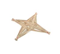 Garneck Irish Handmade Religious Straw Cross Wall Decor - Four-Point Farmhouse Christian Hanging Cross for Church, Baptism, Catholic Home and Christmas Decoration