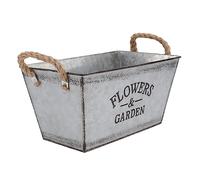 Garneck Iron Sheet Flower Bucket Pot for Gardening 2pcs Dried Flower Arranging Planters Medium Small Sizes for Home Decor