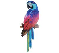Garneck Iron The Office Ornaments Outdoor Decor House Ornaments Bird Figures for Garden Hornbill Wall Decor Garden Art Sculpture Fake Bird Fake Craft Wall Art Branch