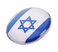 Garneck Israel Flag Brooch Pin Creative Glass Badge for Men and Women Versatile Lapel Pin for Fashion Collectibles and Travel Souvenirs Unique Hat and Clothing Decor