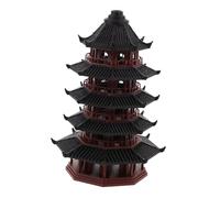 Garneck Japanese Pagoda Statue Aquarium Ornament Ancient Pavilion Decor for Fish Tank Micro Landscape Fairy Garden Desktop Rockery Decoration