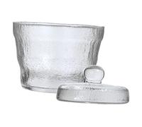 Garneck Japanese Style Transparent Pickle Vegetable Jar with Airtight Seal Heavy Press Lid Fermenting Glass Kimchi Jar for Quick Homemade Fermentation and Easy Cleaning