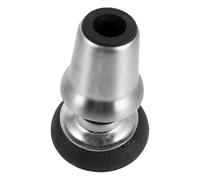 Garneck Jointed Crutch Tip with 360 Degree Rotation and Traction, Shock Absorbing Non-Slip Rubber Cane Tip Replacement for Daily Mobility Aid and Rehabilitation, Stainless Steel Pivoting