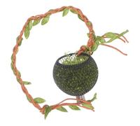 Garneck Jumping Spider Hideout Pet Enclosure Accessories Lightweight Metal Habitat Enrichment with Artificial Plant Vines and Leaves Decorations for Cube Jumping Enclosure Suitable