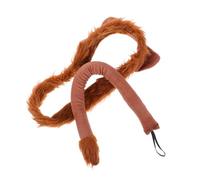 Garneck Kawaii Lion Ears Headband and Tail for Women Animal Accessories Cosplay Costume Halloween Party Dress Up Cute Plush Mane Tail Fancy Headwear
