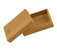 Garneck Khaki Plastic Wooden Storage Box for Playing Cards Multi-purpose Storage Case with Easy to Clean Surface for Organising Poker Cards at Home Or Events