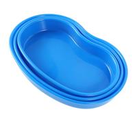 Garneck Kidney Shaped Medication Dispensing Trays 3pcs Set Abs Plastic Pill Organizer Trays for Hospital Medical Cart and Travel Daily Medication Management