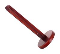 Garneck Kitchen Paper Towel Holder Solid Wood Roll Stand Elegant Red Finish and Easy No-Drill Setup