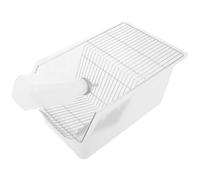 Garneck Laboratory Mouse Cage for Academic Facilities with Wire Mesh Lid, Secure Lid Closure and Enhanced Ventilation, Made of Pp and Stainless Steel for Small Animals and Research Use