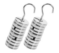 Garneck Labs Slotted Mass with Hanger, 1 Set Slotted Weights, ABS and Chrome Plated Iron, for Studios and Handicraft Production