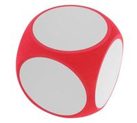 Garneck Large Red DIY Blank Foam Dice Portable Rounded Corner Dry Erase Board Game Educational for Classroom Homeschooling Party Fun and Creative Drawing