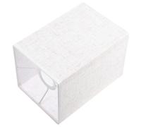 Garneck Linen Lamp Shade Removable Washable Square Beige Lampshade Rectangular Light Cover for Floor Table Wall Bed Lamp Eye Protection Softens Light Reduces Glare 14x14x20cm
