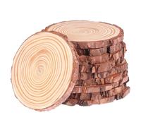 Garneck Log Discs for DIY Crafts and Coasters Unfinished 12pcs Natural Wooden Round Discs for Painting and Decoration Natural Round Wood Slices with Tree Bark