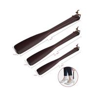 Garneck Long Handled Wooden Shoehorn Tool for Men Women and Seniors Lightweight Durable for Home Office and Travel Use Easy Storage with Hanging Strap