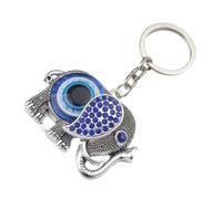 Garneck Lovely Elephant Shaped Decorative Keyring Pendant Metal Keychain Charm for Bags Cars Home and Office Decoration Portable Ornament Gift for Travel Anniversary Business