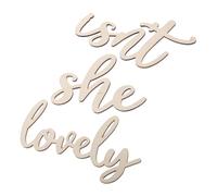Garneck Lovely Wooden Wall Plaque Vintage Nursery Decor Girl Room Wall Art Charming Photo Prop for Newborns Easy to Install Safe