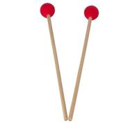 Garneck Marimba Mallets in Red Nylon Core 2pcs and Beech Wood Handles, Smooth Surface, Sturdy and Not Easy to Crack Beginners Professionals Percussion Instruments
