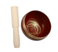 Garneck Meditation Singing Bowl Set with Wood Rod, Copper Tibetan Sound Bowl Featuring Deep Tones and Lightweight Design, for Home Decoration and Traveling Use