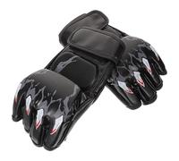 Garneck Men's Half Finger Kickboxing Gloves Training Gloves for Muay Thai and Taekwondo Anti-slip Pu and Eva Material Easy to Put and Take for Boxing and Sparring