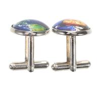 Garneck Men's Retro World Map Cufflinks Vintage Sleeve Jewelry for Shirts Formal Business Tuxedo French Cuff Links Classic Shirt Accessories for Elegant Occasions