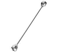 Garneck Mens Rhinestone Tie Pin Collar Bar Silver Copper Easy to Operate Accessory for Weddings and Office Attire
