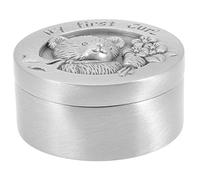 Garneck Metal Baby Curl Keepsake Box for Infant Fetal Hair Storage, First Curl Memory Container for Newborn Boys and Girls with Vintage Tin Finish