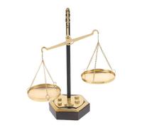 Garneck Metal Balance Scale Decor for Home Office Small Table Centerpiece with Justice Symbol Metal Ornament for Desk Storage and Decorative Display