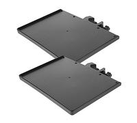 Garneck Mic Boom Arm Microphone Stand Tray Clamp-on Shelf, Abs Adjustable Angle Rack Holder for Sound Card, Phone or Camera, Live Broadcast, 2pcs