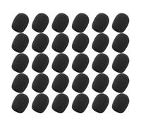 Garneck Mic Covers Flexible and Easy Installation for 30pcs Black Foam Sponge Material Lapel Microphone Live Recordings and Conference Rooms