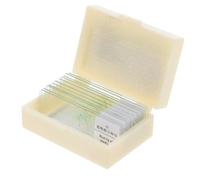 Garneck Microscope Slides Glass Microscope Slides Well Polished Smooth Edges for Basic Biological Science Education, Labs, College Students, Home-schoolers