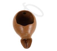 Garneck Mini Ceramic Garden Waterfall Fountain Jug with Open Top Artistic Hydroponic Planter for Indoor Outdoor Fish Tank Decor Stable Flat Base for Relaxing Water Flow and Patio